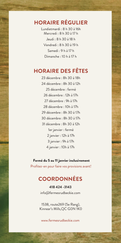 Menu à la carte (2) Menu à la carte (2)